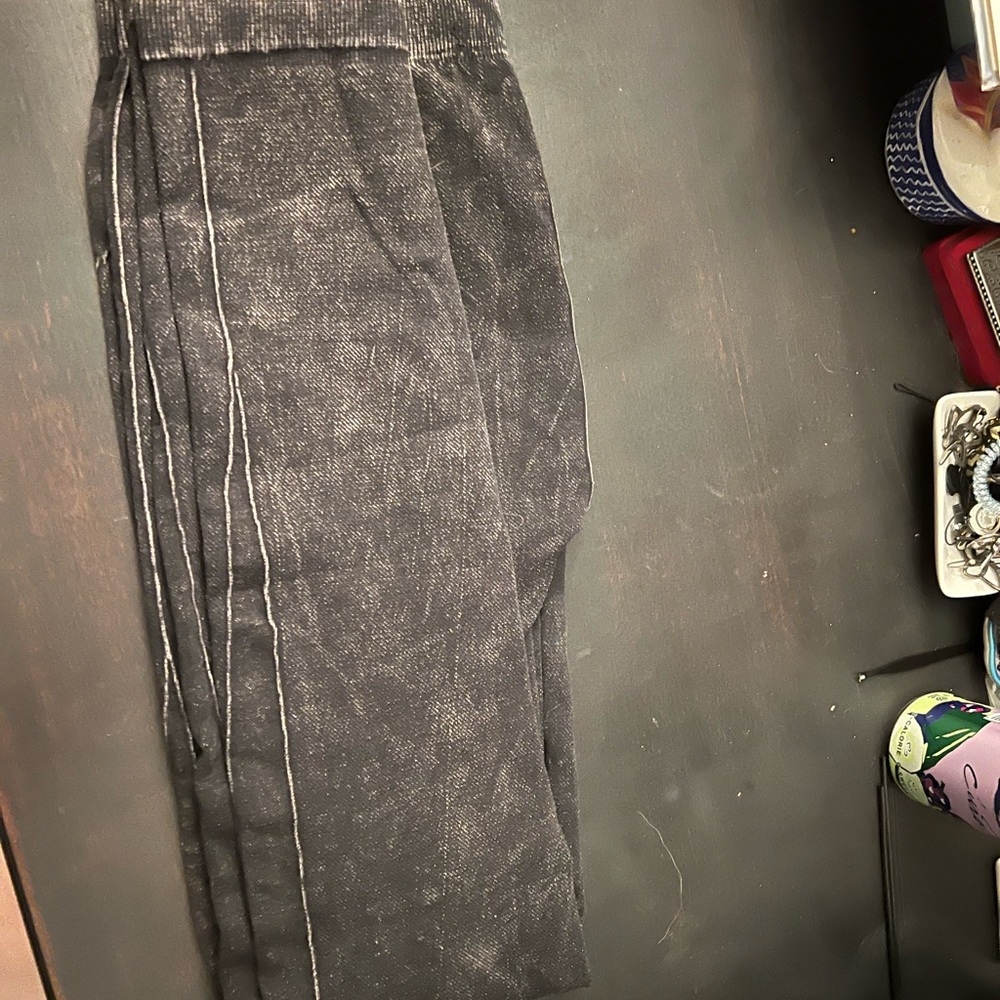 Charcoal stretch leggings size M - Picture 3 of 4